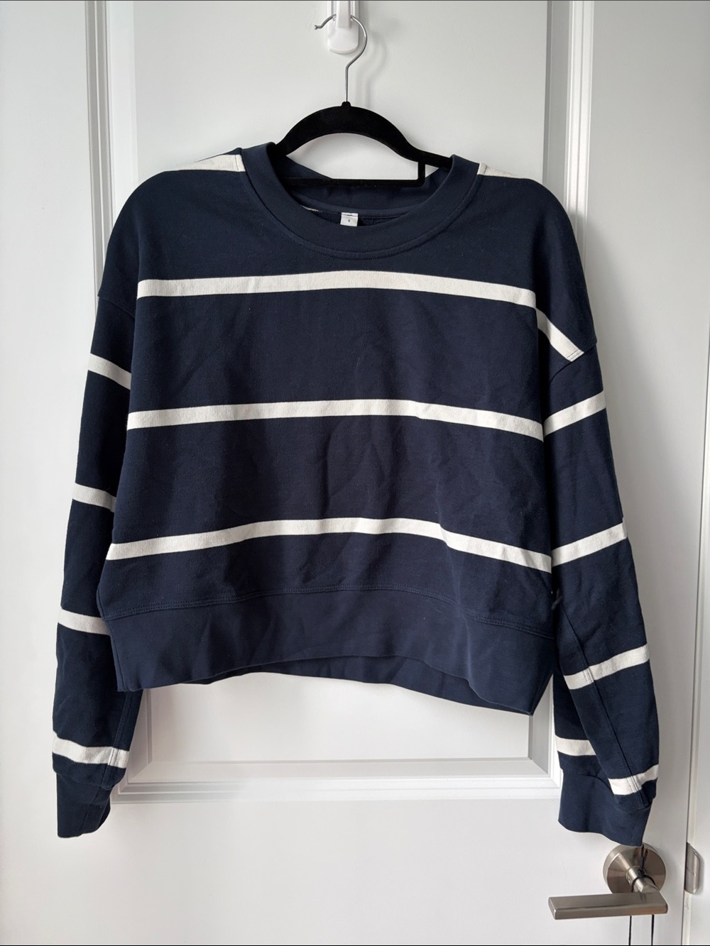 Lululemon Perfectly Oversized Cropped Crew *Stripe